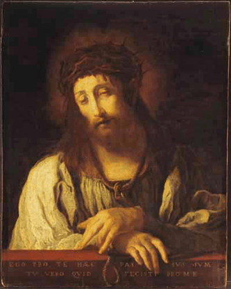 Jesus Cristo com coroa de espinho.